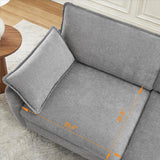 MCombo Oversized Modular Sectional Sofa, FSC Certified L Shaped Cloud Sectional Couches for Living Room