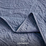 Love's cabin Quilts for Queen Bed Blue Bedspreads - Soft Bed Summer Lightweight Bedspread Comforter