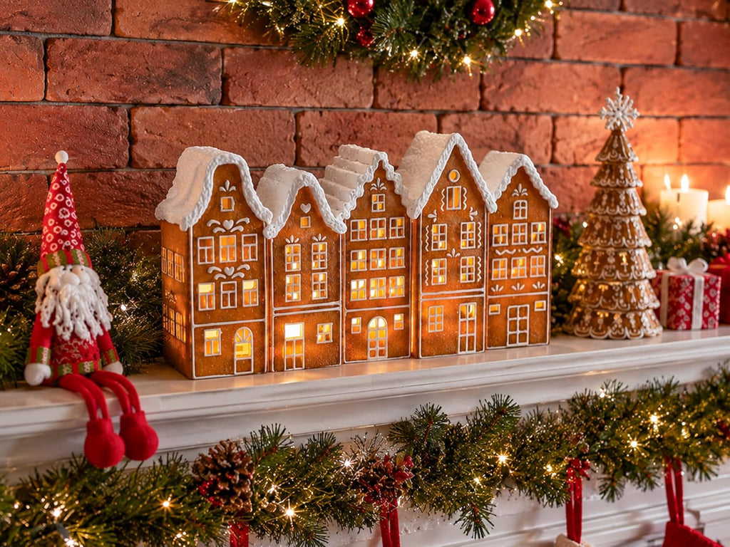Lighted Gingerbread House, Christmas Village Decor