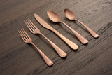 Silversmiths Rhiannon Copper Satin 20-Piece Flatware Set, Service for 4