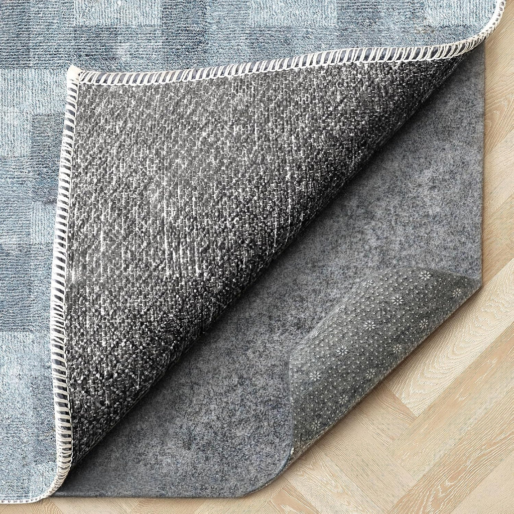 Felt Rug Pad with Gripper Dots, 2x8 Ft Non-Slip Rug Underpad with PVC Backing, 1/6" Thick Cushioned Carpet Pad - Set of 16