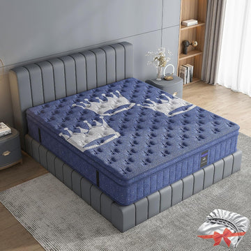 Full Mattress Crown Hybrid Mattress in a Box Medium Firm Mattress 14 I