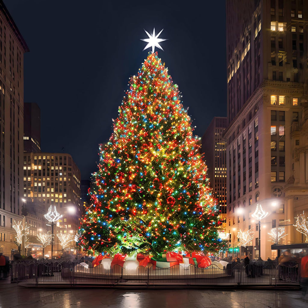 Christmas Tree String Lights 338ft 1000 LED Waterproof with 12 Modes, Twinkle Plug in Fairy Lights for Indoor Xmas