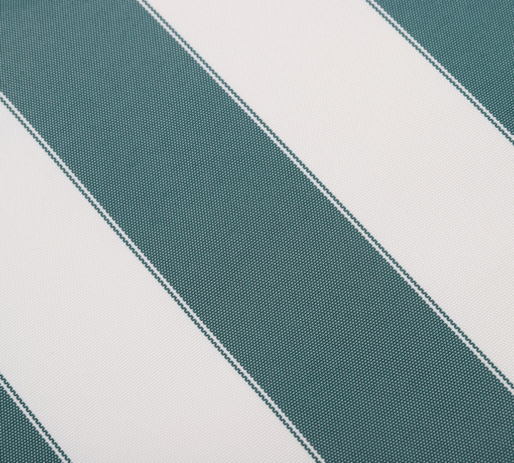 Stripe Canvas Awning Fabric Outdoor Fabric 60" (Hunter Green/White 1, Yards)