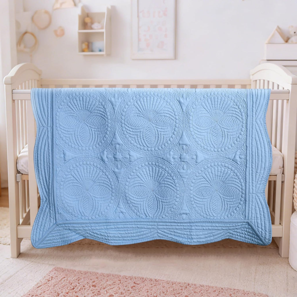 Lightweight Baby Quilt Cotton Blanket Durable Personlized Baby Blankets Four Seasons Cotton Quilted Blanket