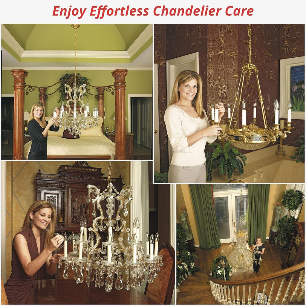 200 lb Motorized Chandelier Lift System with Remote Control, Residential Grade, Remote Mount – Light-Duty