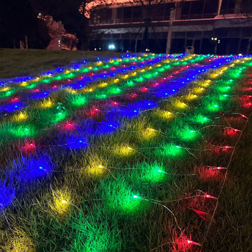 200 LED Christmas Net Lights, 6.5X 10FT Christmas Mesh Lights with 8 Modes, Connectable, Waterproof for Bushes Trees
