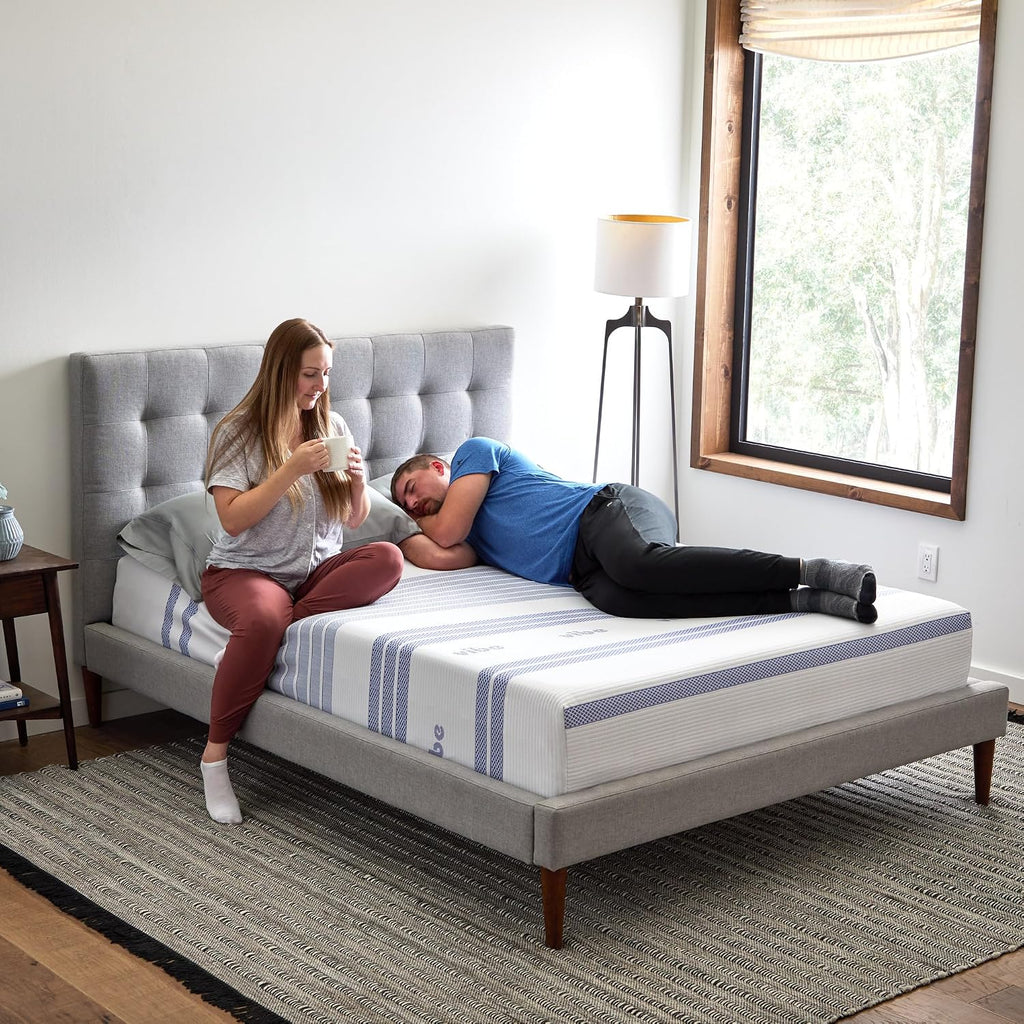 Gel Memory Foam Mattress, 12-Inch CertiPUR-US Certified Bed-in-a-Box, Queen, White