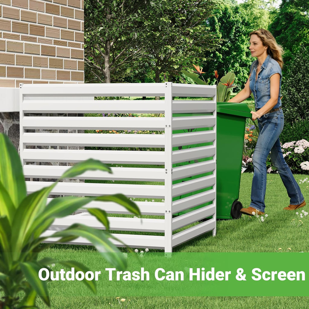 42" H x 38" W Metal Privacy Fence Panels for Outside, Air Conditioner Fence, Decorative Fence Panels for Privacy