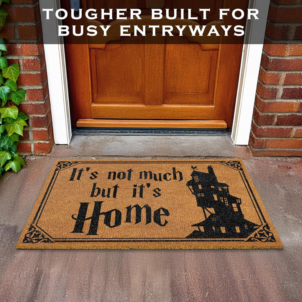 It's Not Much but It's Home Door Mat 30x17 Inch, Nerdy Welcome Mat Coir | Funny Entryway Decor, Fantasy Fan Gift