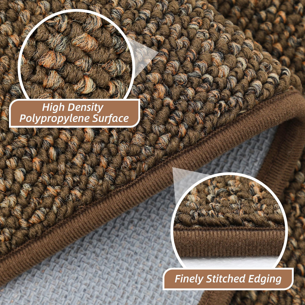 Hallway Runner Rugs, Hallway Rug Non-Slip Washable, Brown
