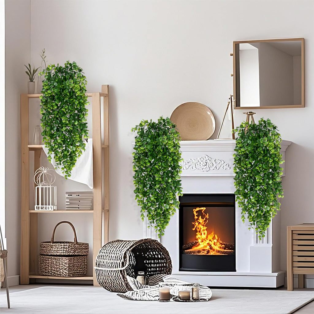 8Pcs Fake Hanging Plants 2.7FT Fake Plants Fake Vines Greenery
