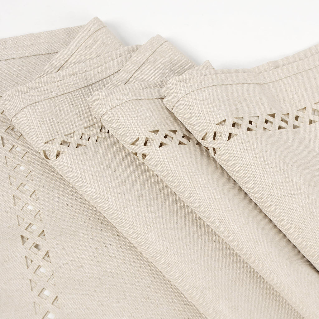 Fall Beige Small Square Tablecloth 24 x 24inch, Farmhouse Table Cloth Decor