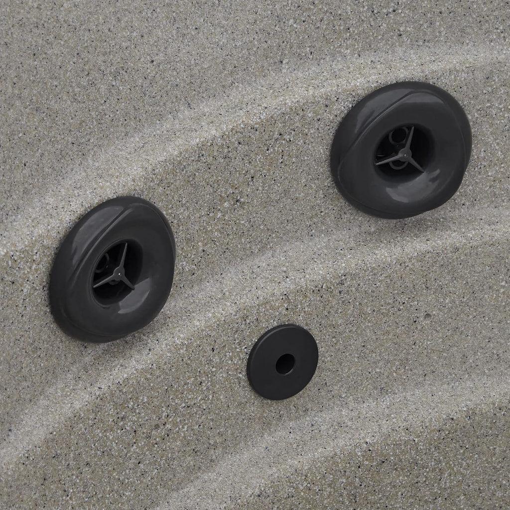 Spas Rock Solid 4-Person Plug and Play Hot Tub Spa with Soothing Air Jets, Underwater LED Lights and Insulated Cover