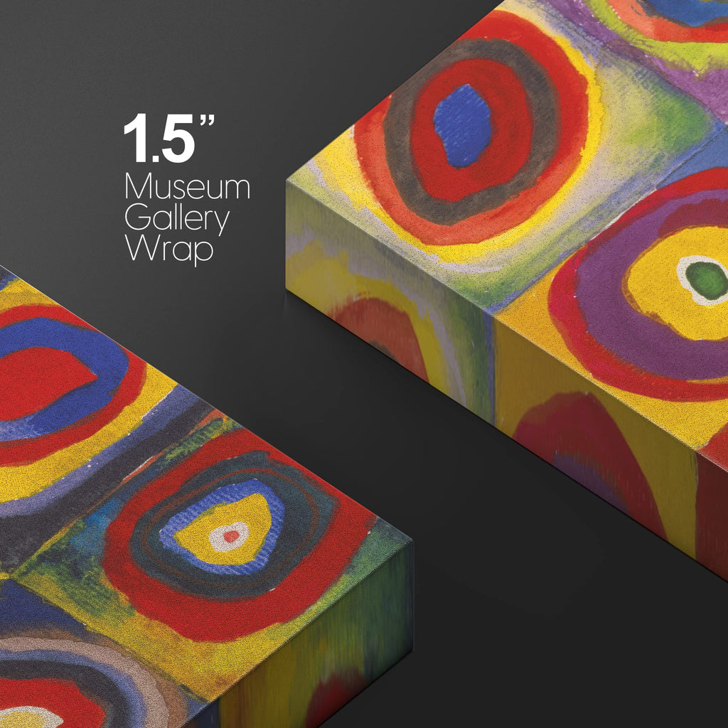 Abstract Canvas Art Squares with Concentric Circles Squares with Concentric Circles by Wassily Kandinsky Giclee