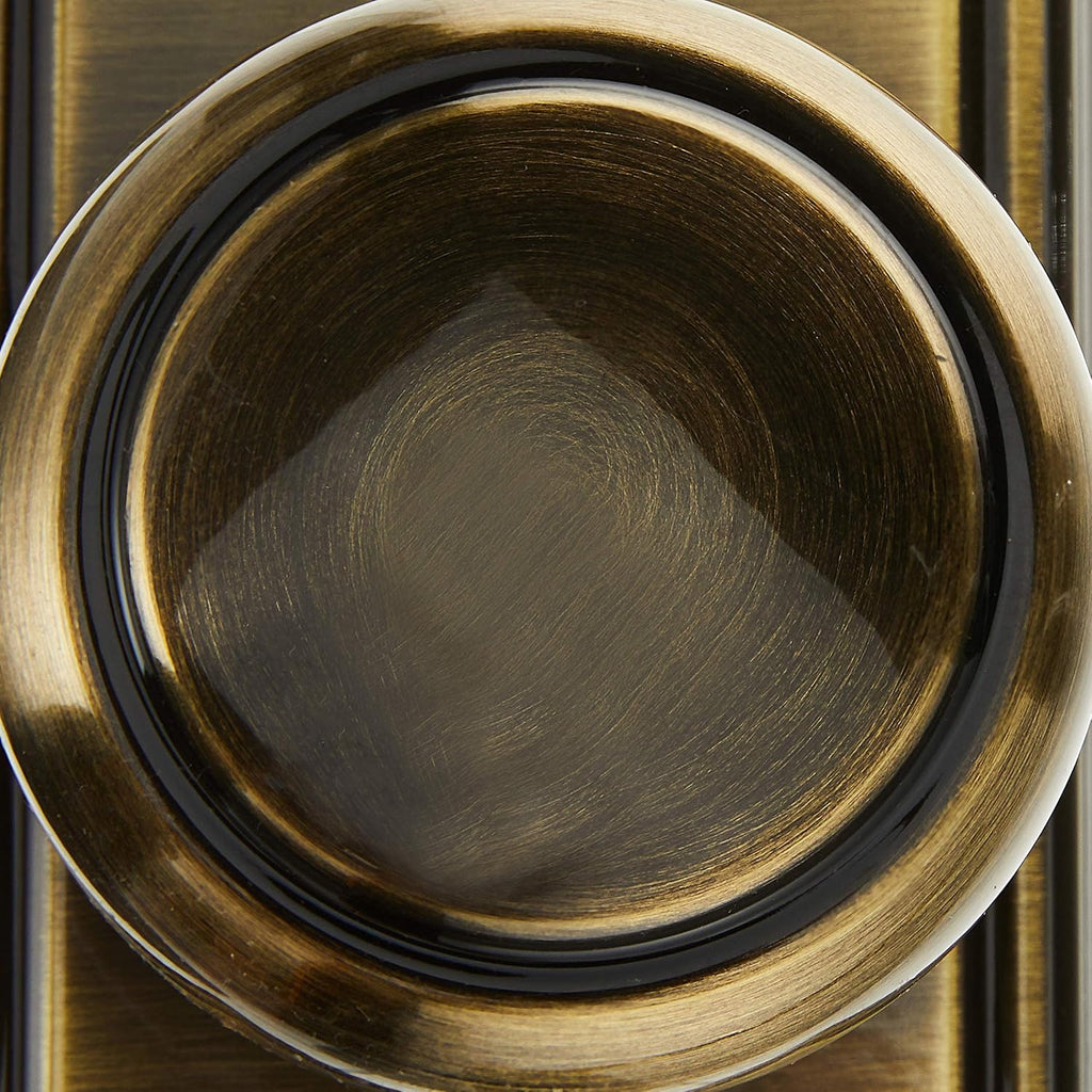 Andover Hall/Closet Passage Door Knob, Antique Brass