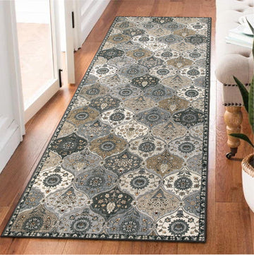 Moroccan Kitchen Runner, 2x5 Washable Runners s Non Slip