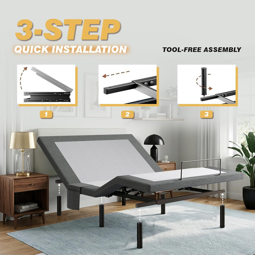 Queen Adjustable Bed Frame, Adjustable Bed Base Queen