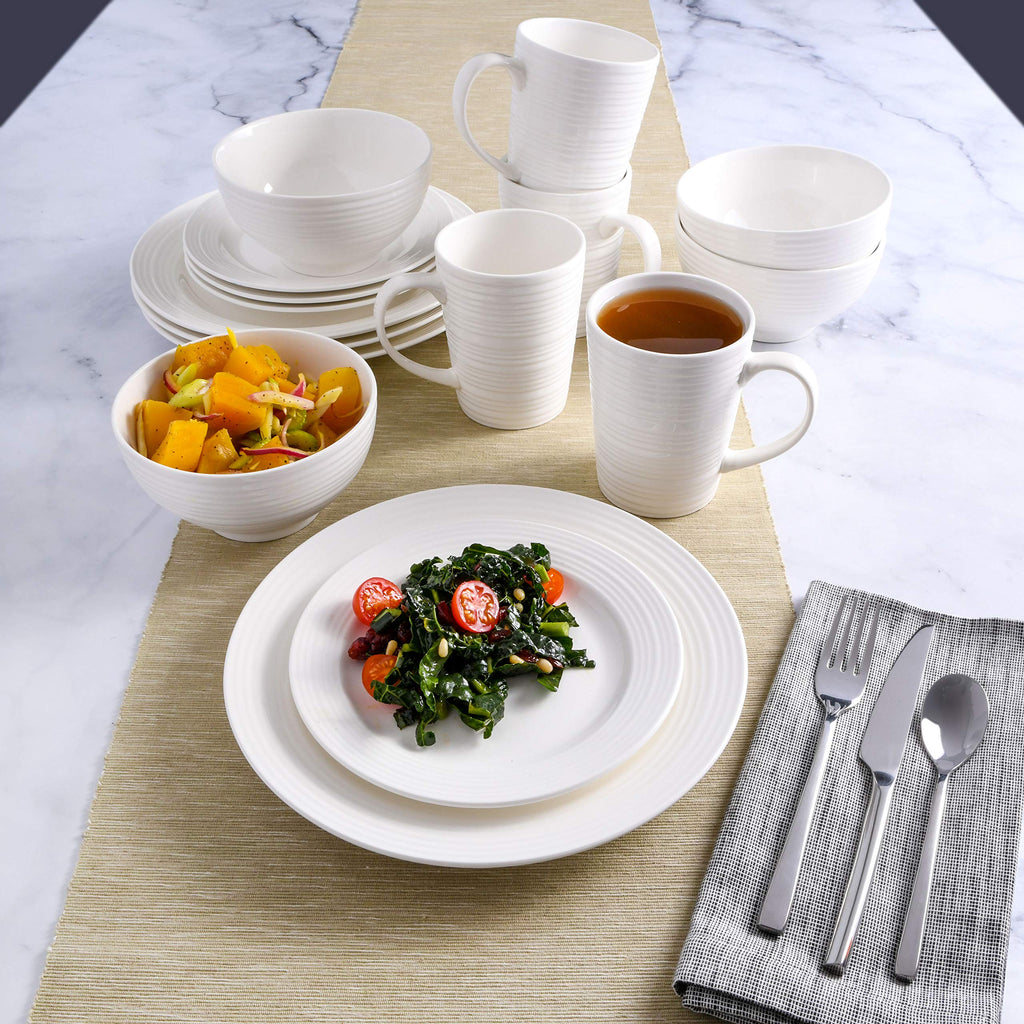 Amelia Court 16 Piece Dinnerware Set, White