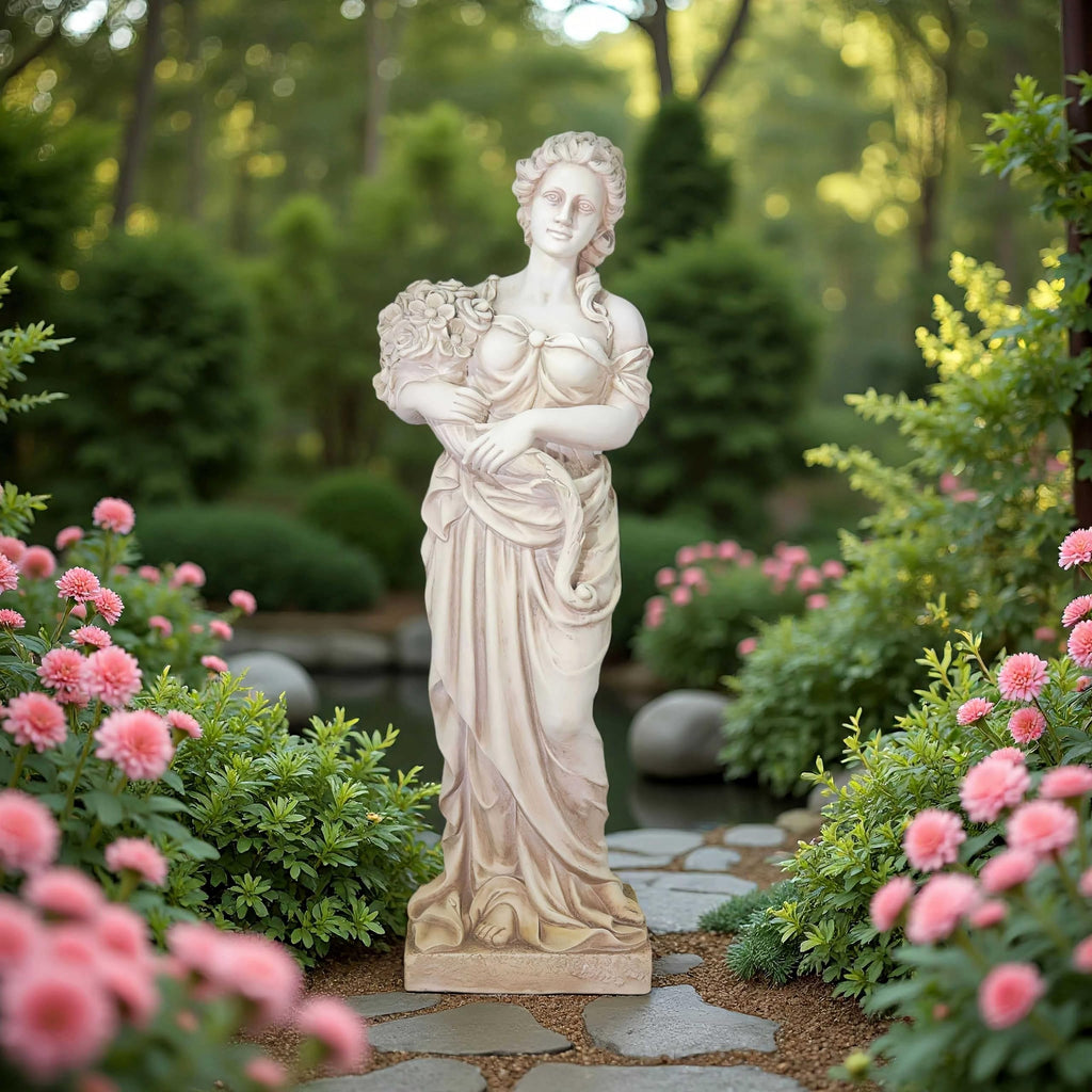 45'' High Large Spring Goddess of the Four Seasons Statue