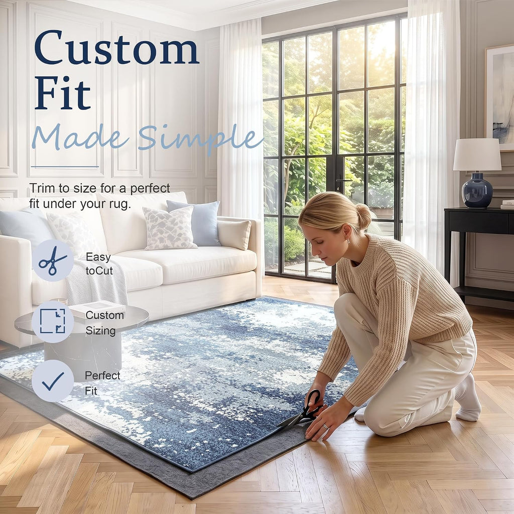 Non Slip Rug Pad Gripper 5x7 Cushioned Carpet Pads - Set of 35