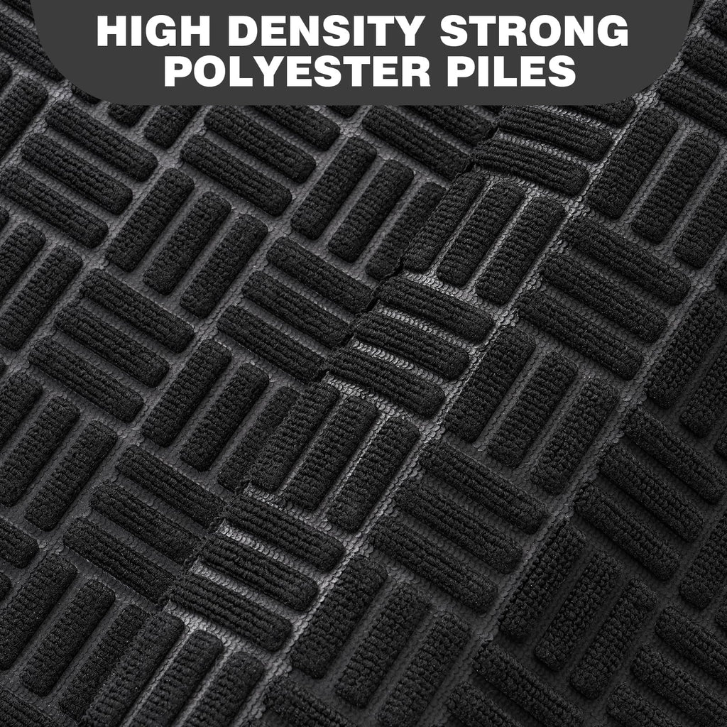 Front Door Mat Outdoor Entrance, 36" x 24" Heavy Duty Welcome Mat for Outdoor and Indoor, Waterproof Dirt Trapper