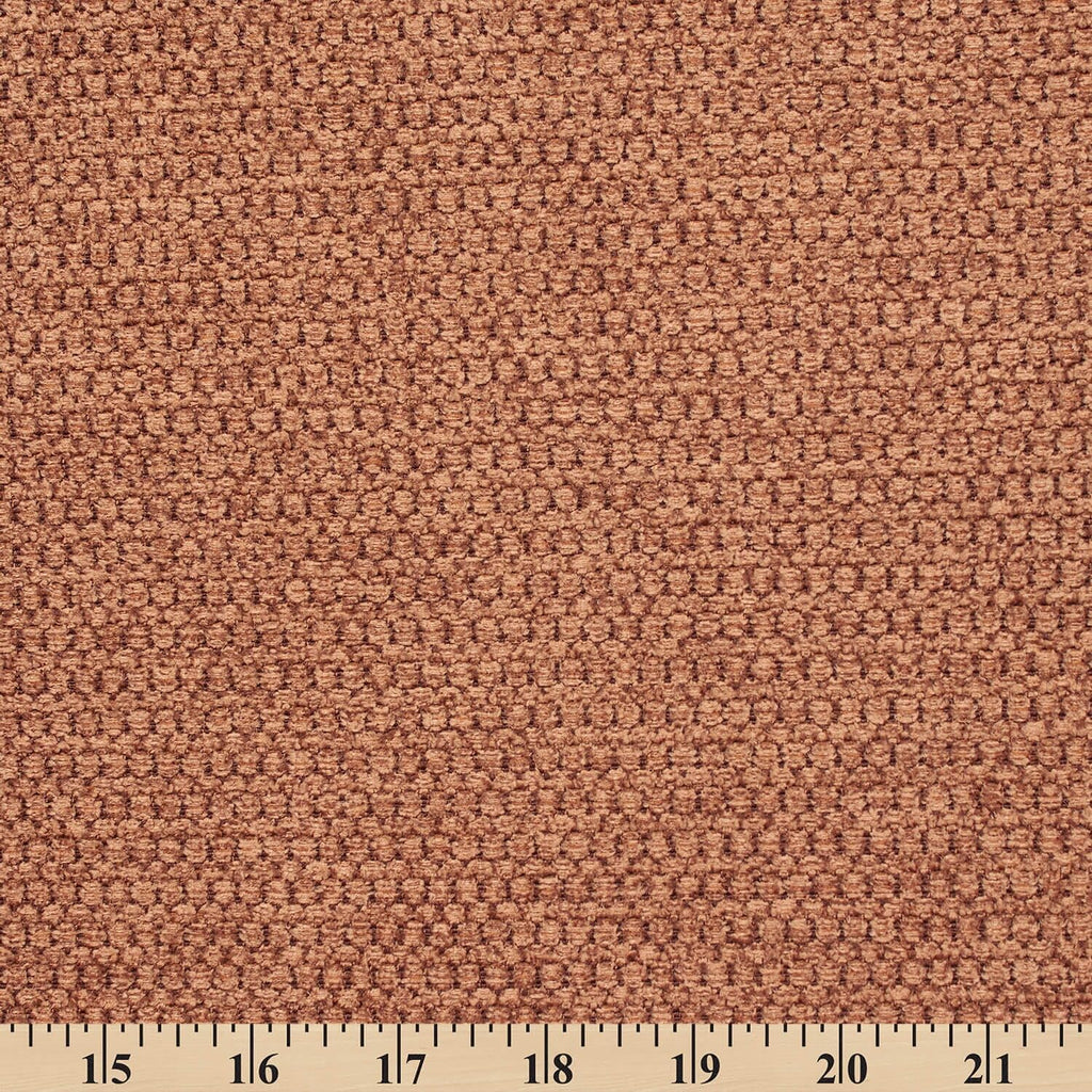 Textured Chenille Upholstery Heavy Duty Polyester 58" Fabric by The Yard (Sunburn, 1 Yard)
