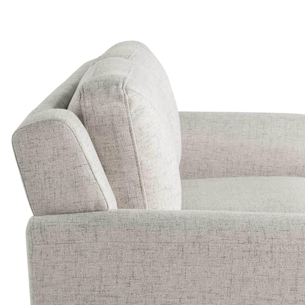 Harrington 57.9" Loveseat, Transitional Modern, Pocket Coil Comfort, Easy Assembly, Woven Fabric, Beige