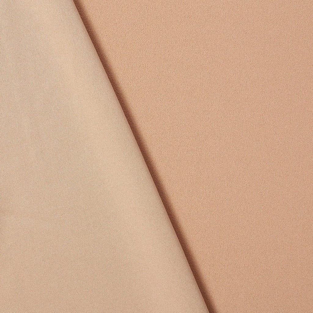 Scuba Crepe Fabric Stretch Double Knit Neoprene Polyester Spandex Techno Material By the Yard - Sand (10 Yards)