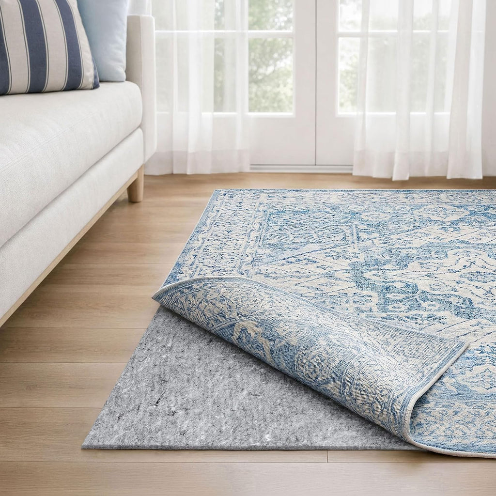 Dual Surface - 9'x12' - 1/4" Thick - Felt + Rubber - Non-Slip Backing Rug Pad - Safe for All Floors - Set of 108