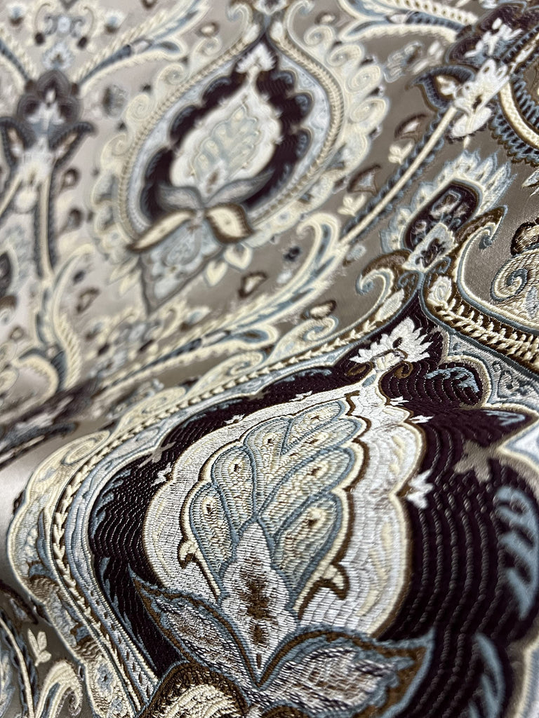 Luxurious Woven Jacquard Majestic Damask Fabric for Upholstery, Dining Chairs, Window Treatments, Crafts