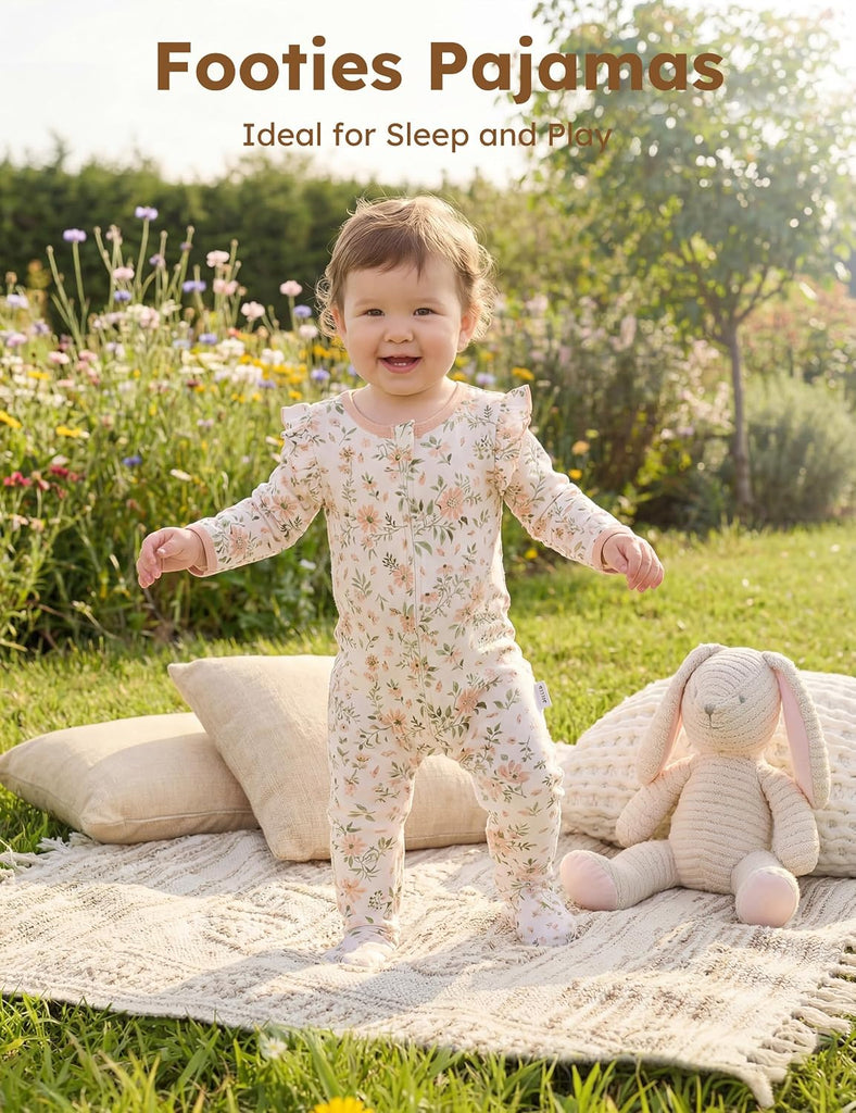 Baby Sleepers 100% Organic Cotton Baby Girl Clothes Baby Pajamas