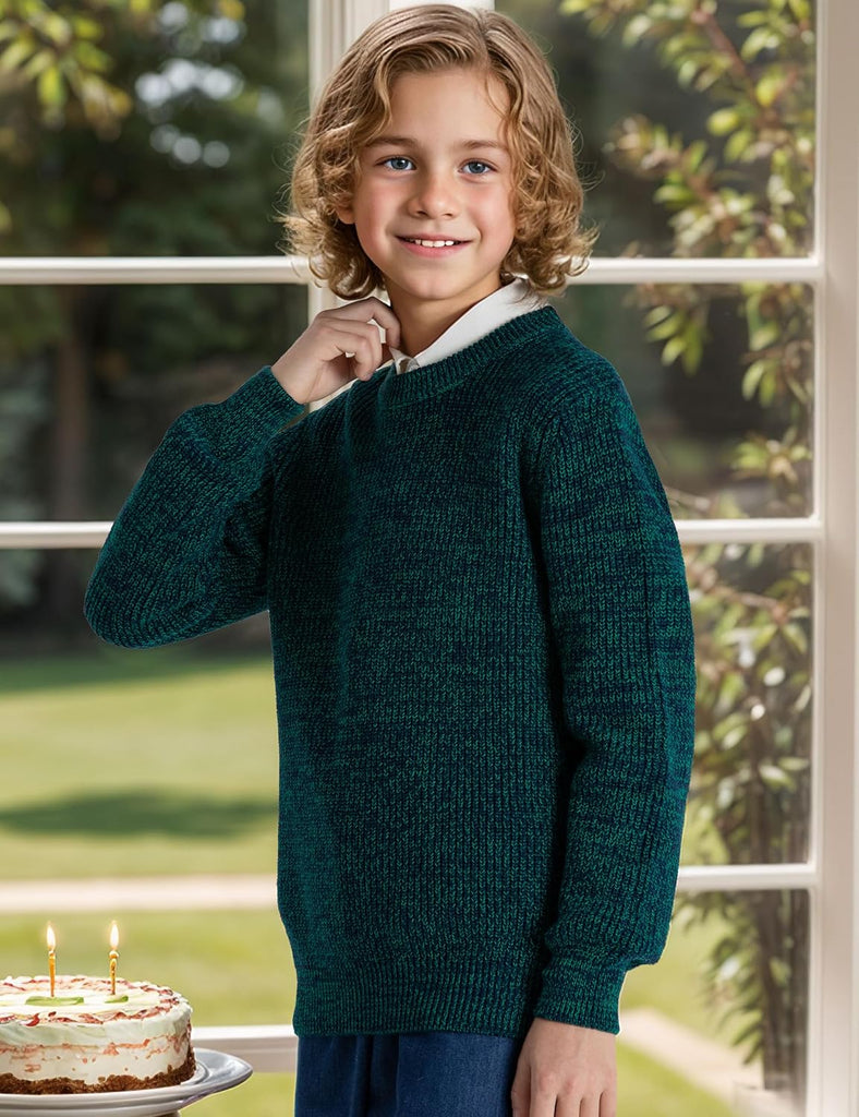 Boys Sweater 100% Cotton Knit Kids Pullover
