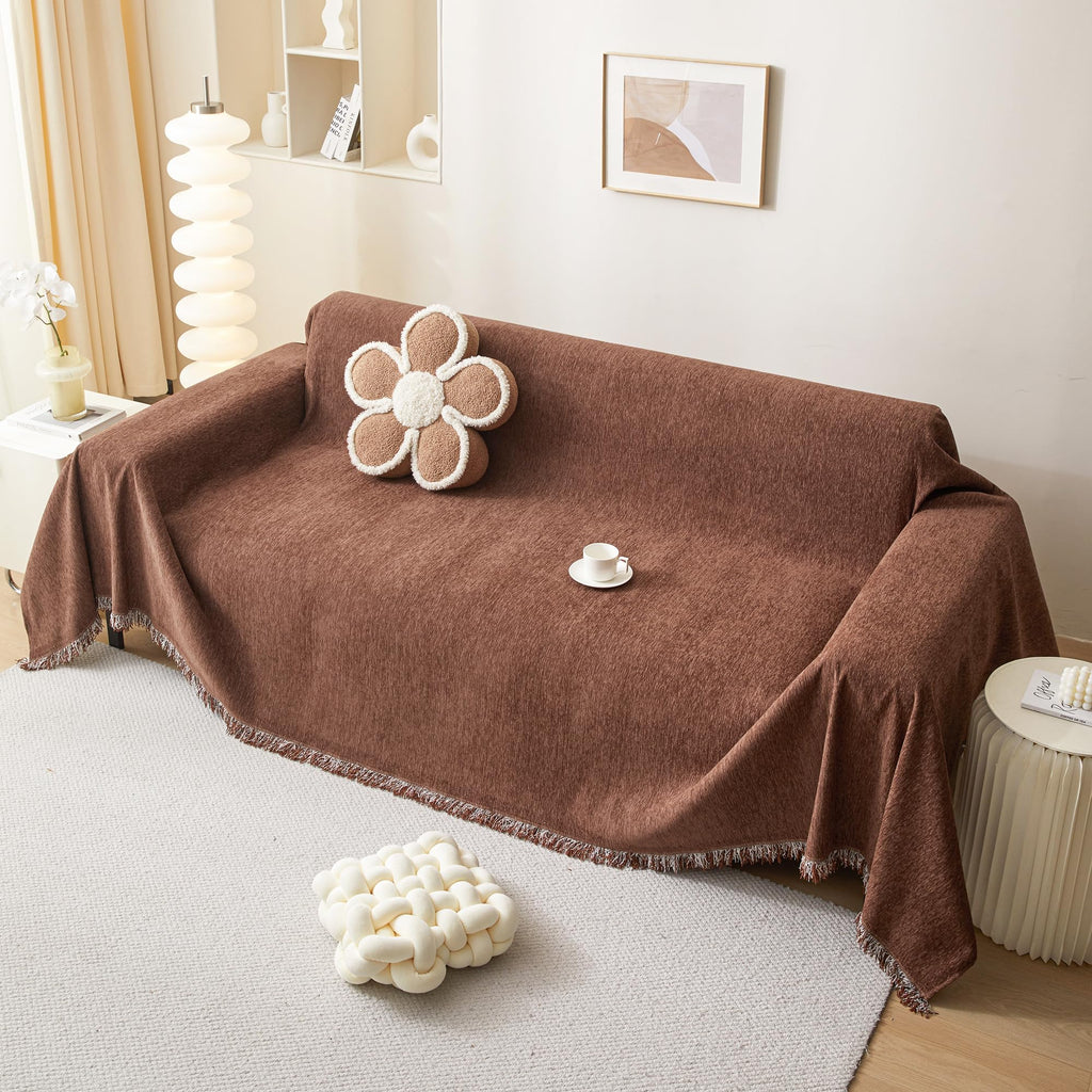 Couch Cover Sectional Sofa Cover Large Couch Slipcovers for Reclining Couch 3 Seat Washable Sofa Protector Decorative