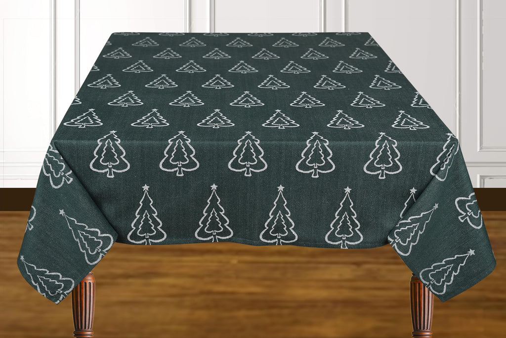 Tablecloth Cotton Tabletop 60x84 (6-8 Seats) Jacquard Tree