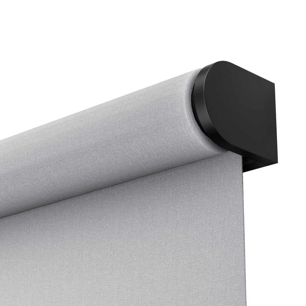 GE Smart Shades Motorized Roller Shade, Translucent Grey, 36 in, Black