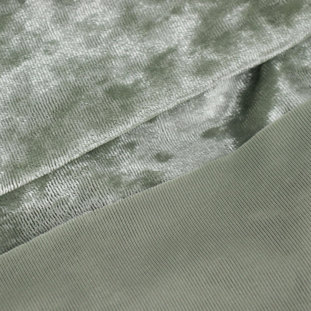 Sage Green Crushed Velvet Fabric Bolt, DIY Craft Fabric Roll - 65" x5 Yards