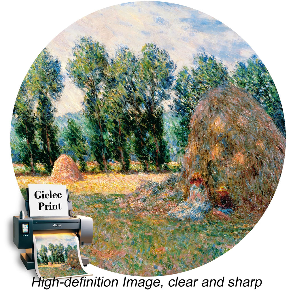 Haystacks by Claude Monet The World Classic Art Reproductions, Giclee Canvas Prints Wall Art Decor, 24x30 inches