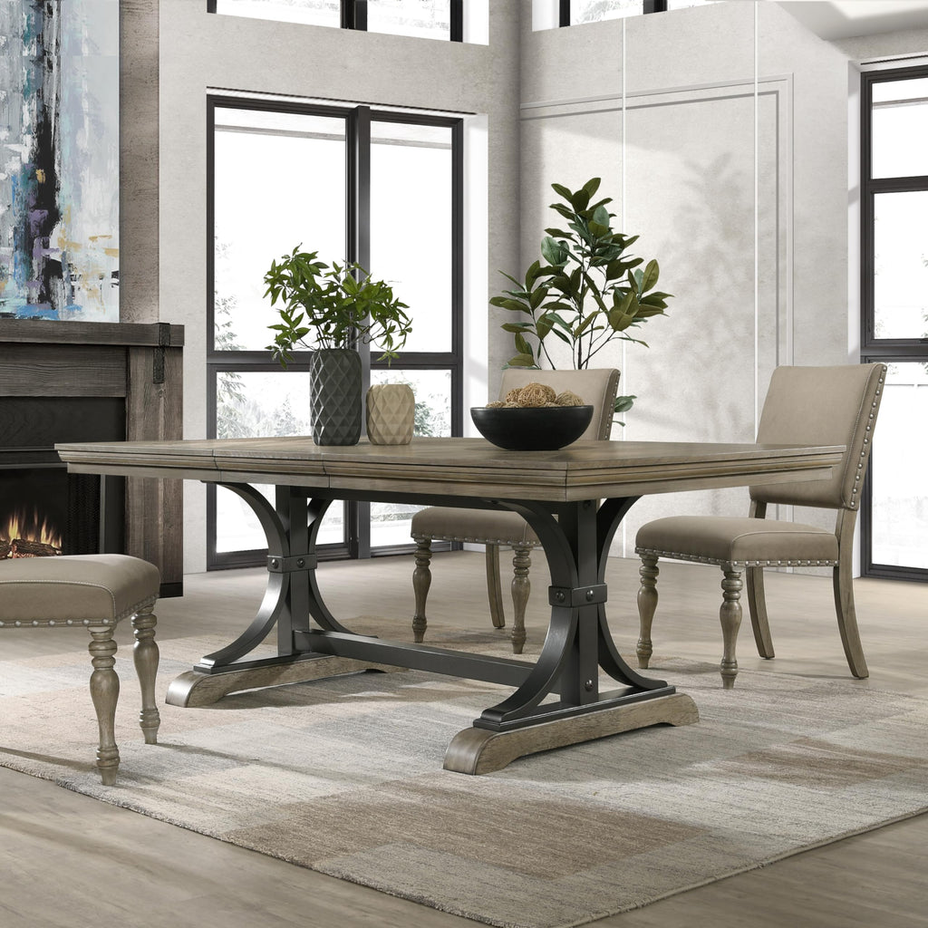 Birmingham Dining Set, One Size, Driftwood Finish