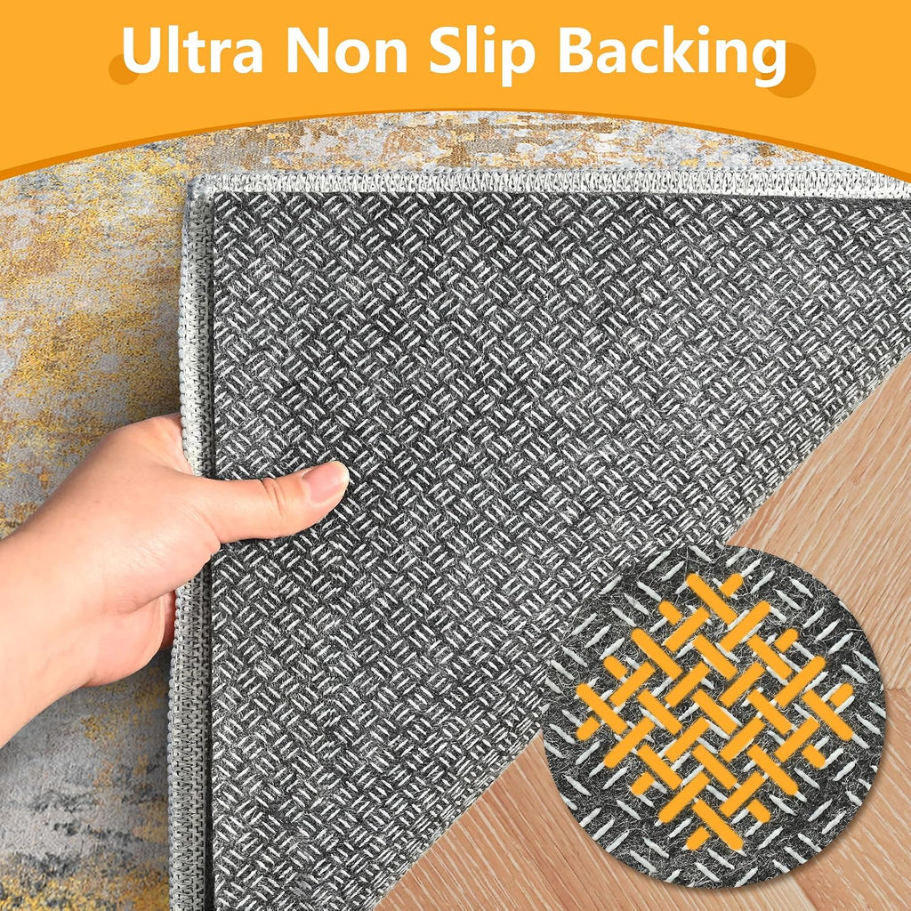 9x12 Non Slip Rug Pad Gripper, 1/4" Thick Cushioned Carpet Pads - Set of 108