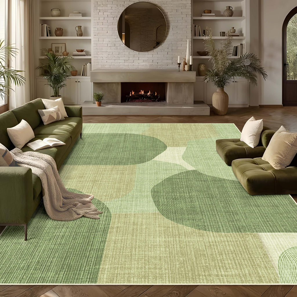 Large Area Rugs Mid Century Modern Washable
