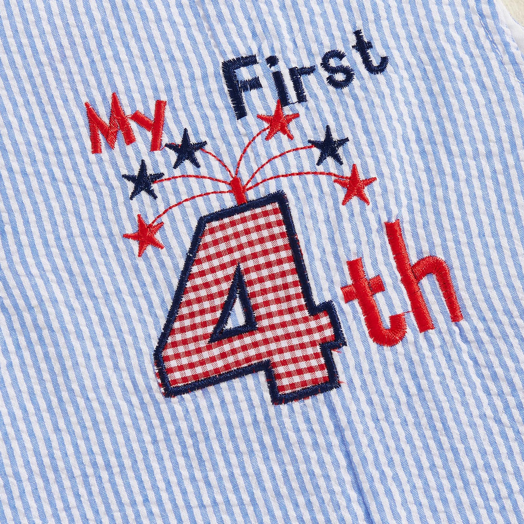 My First 4th Of July Baby Girl Boy Outfit American Flag Sleeveless Overalls Stars And Stripes Romper Memorial Day (My