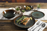 Kyoto Double Bowl Dinnerware Set, Service for 4 (16pcs), Teal
