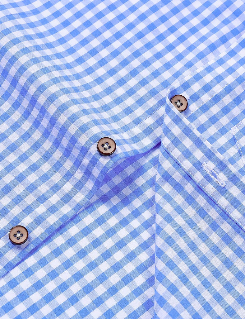 Boy's Plaid Long Sleeve Button Down Shirt