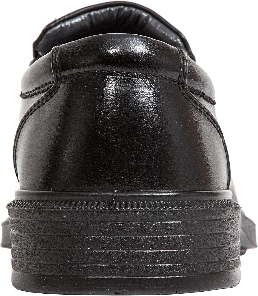 Boys' Greenpoint Jr Slip On Youth Dress Shoes Loafers for Church, Formal, School Uniform / Black / 1 Little Kid