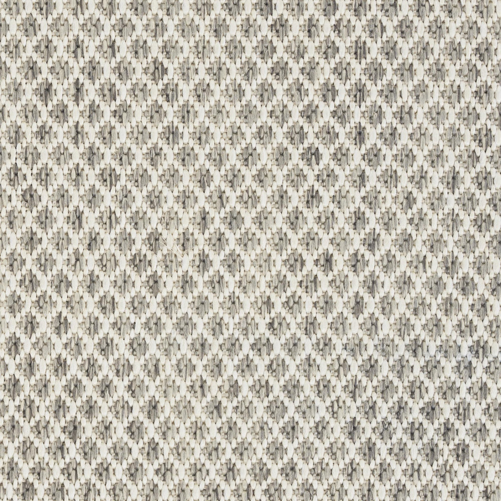 Courtyard 16' Runner Indoor/Outdoor Serged Edges Runner Ivory Silver