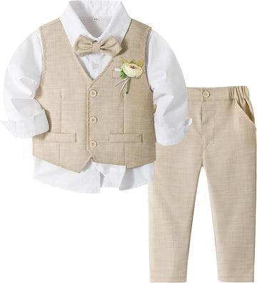 Boys Suit Formal Wedding Guest Dress Clothes
