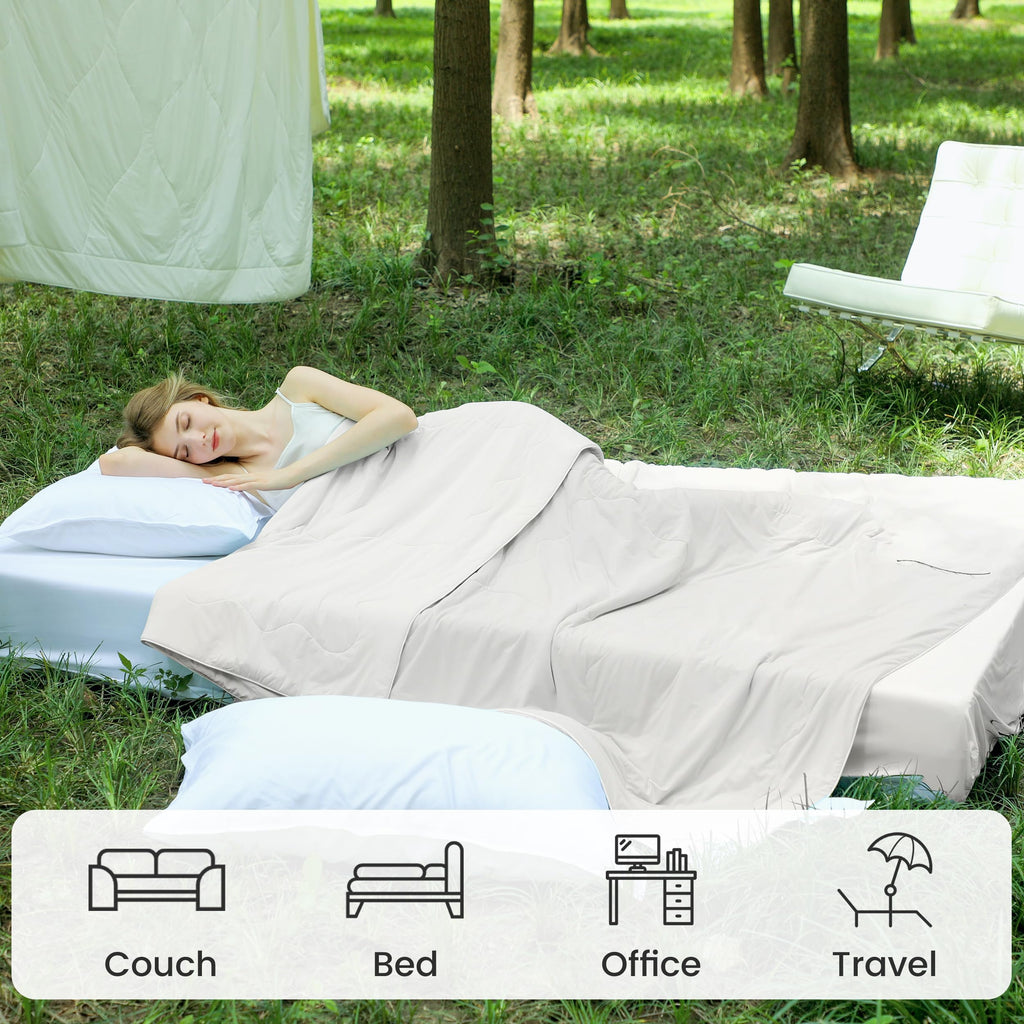 Cooling Comforter, Double-Sided Cool Beige, King