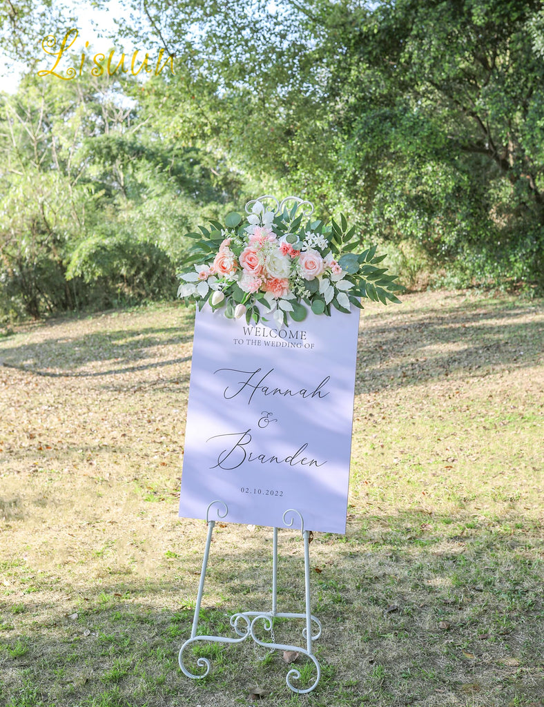 Artificial Wedding Arch Flowers, 2 Large Floral Swags