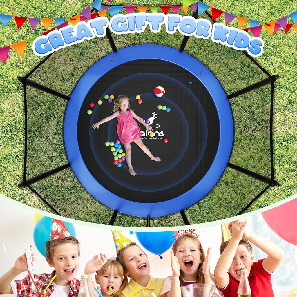 Trampoline 8FT 10FT 12FT 14FT 15FT, Outdoor Trampolines with Enclosure Net, Recreational Anti-Rust Trampolines for